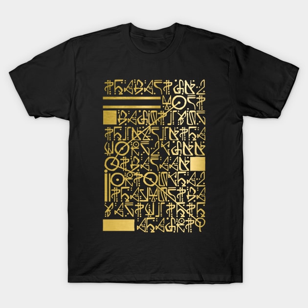 Helen Keller- Gold T-Shirt by SCRYPTK